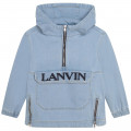 Sweatshirt-style denim jacket LANVIN for BOY