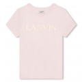 T-shirt met logo en korte mouwen LANVIN Voor