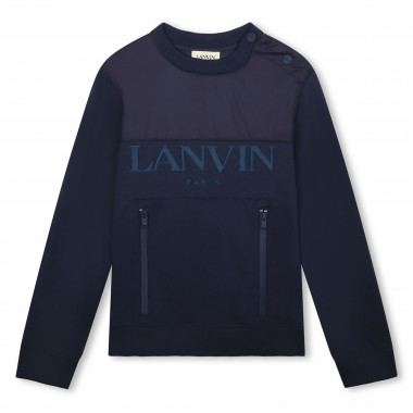 Sweatshirt aus 2 Materialien LANVIN Für JUNGE