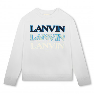 Sweat-shirt molletonné coton LANVIN pour GARCON
