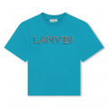 Camiseta de manga corta de algodón LANVIN para NIÑO