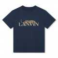 T-shirt di cotone con motivi LANVIN Per RAGAZZO