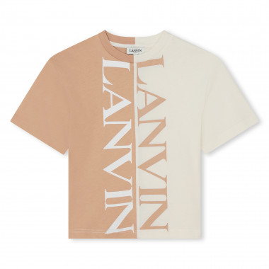 T-shirt bicolore di cotone LANVIN Per RAGAZZO