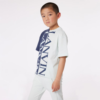 Cotton two-colour T-shirt LANVIN for BOY