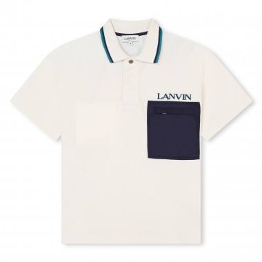 Short-sleeved cotton polo LANVIN for BOY