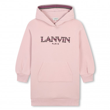 Robe sweat-shirt en molleton LANVIN pour FILLE