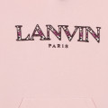 Robe sweat-shirt en molleton LANVIN pour FILLE