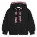 Embroidered zip-up sweatshirt LANVIN for GIRL