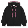 Embroidered zip-up sweatshirt LANVIN for GIRL