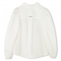 Sequined poplin shirt LANVIN for GIRL