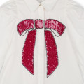 Chemise en popeline à sequins LANVIN pour FILLE