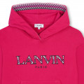 Sweatshirt com capuz bordado LANVIN para RAPARIGA