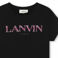 T-shirt with logo illustration LANVIN for GIRL