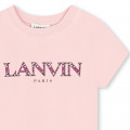 T-shirt com logótipo estampado LANVIN para RAPARIGA