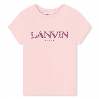 T-shirt with logo illustration LANVIN for GIRL