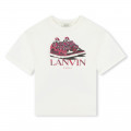 T-shirt with trainer print LANVIN for GIRL