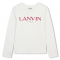 T-shirt com logo brilhante LANVIN para RAPARIGA