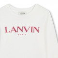 T-shirt with sequin logo LANVIN for GIRL