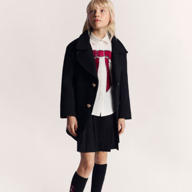 Manteau en drap de laine LANVIN pour FILLE