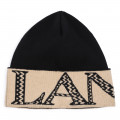 Gorro y bufanda con logo XXL LANVIN para NIÑO