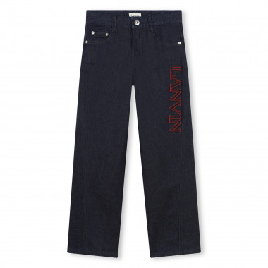 Jeans with embroidered logo LANVIN for BOY