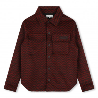 Printed fleece shirt jacket LANVIN for BOY