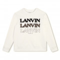 Sudadera cuello redondo y logo LANVIN para NIÑO