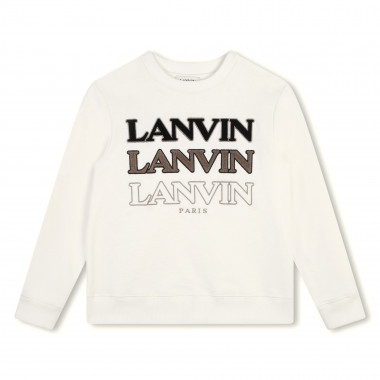 Round-neck logo sweatshirt LANVIN for BOY