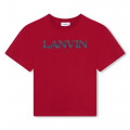 T-shirt à col rond avec logo LANVIN pour GARCON