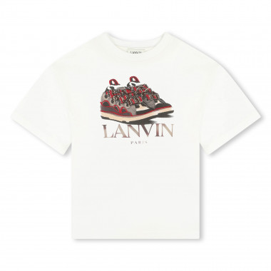 T-shirt with trainer print LANVIN for BOY