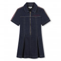 Robe en jean à manches courtes LANVIN pour FILLE