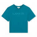 T-shirt manches courtes coton LANVIN pour FILLE