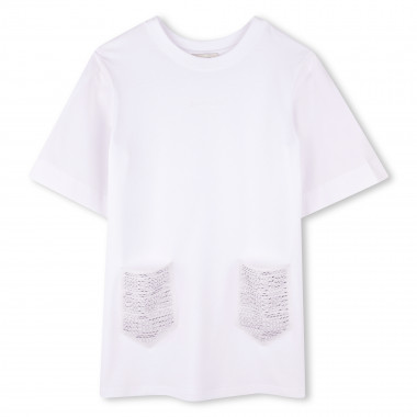 Robe T-shirt à manches courtes LANVIN pour FILLE