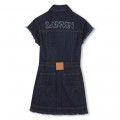 Short-sleeved denim dress LANVIN for GIRL