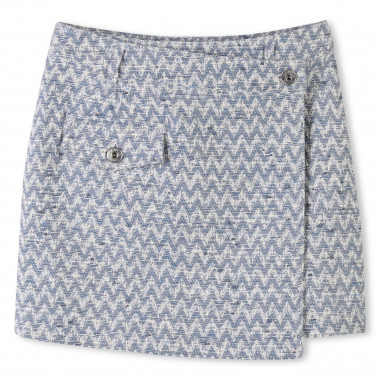 Jupe portefeuille en tweed LANVIN pour FILLE