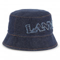 Denim logo bucket hat LANVIN for GIRL