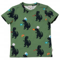 T-shirt met dinoprint PAUL SMITH JUNIOR Voor