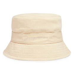 Embroidered cotton bucket hat