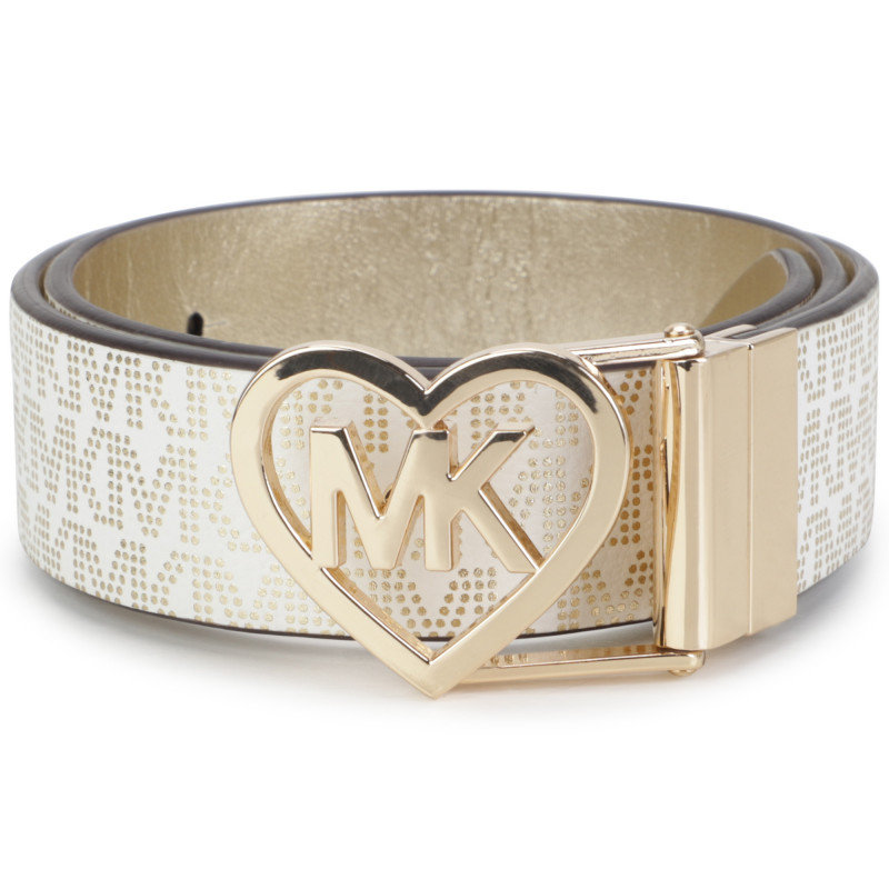 MICHAEL KORS Reversible belt with heart girl yellow Kids around