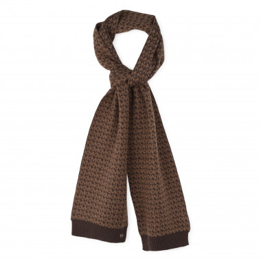 Patterned knitted scarf MICHAEL KORS for GIRL