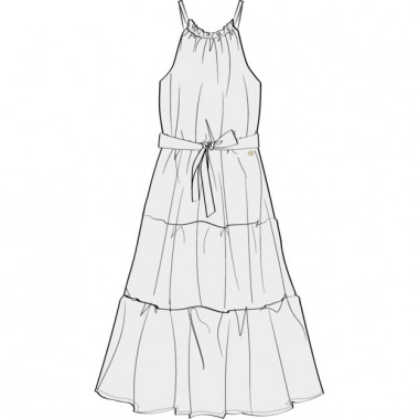 Embroidered frilled dress MICHAEL KORS for GIRL