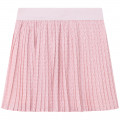 Pleated crepe skirt MICHAEL KORS for GIRL