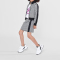 Jupe droite à damier MICHAEL KORS pour FILLE