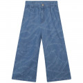 Pantaloni in cotone stampati MICHAEL KORS Per BAMBINA
