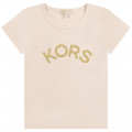 T-shirt with sequin print MICHAEL KORS for GIRL