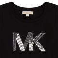 Cotton T-shirt with sequins MICHAEL KORS for GIRL