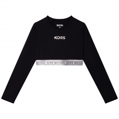 Cropped long-sleeved T-shirt MICHAEL KORS for GIRL