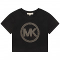 T-shirt en coton avec clous MICHAEL KORS pour FILLE