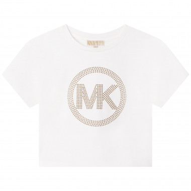 T-shirt in cotone con borchie MICHAEL KORS Per BAMBINA