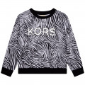 Printed cotton sweatshirt MICHAEL KORS for GIRL